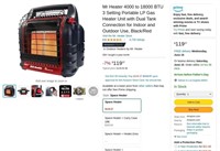 B4060  Mr. Heater Portable Gas Heater, 18000 BTU