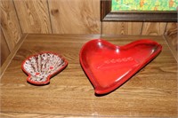 Royal Haeger Pottery Mid-Century Modern Red Heart