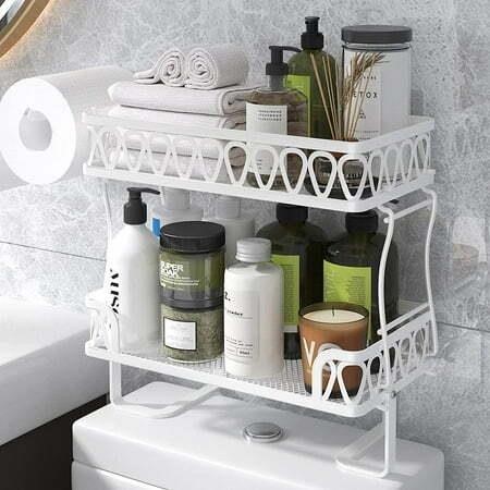 Bathroom Over The Toilet Storage Shelf  2-Tier