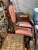 antique chairs with wheels