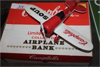 CAMPBELLS SOUP AIRPLANE BANK