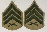 VINTAGE MILITARY PATCHES MARINE GUNNERY