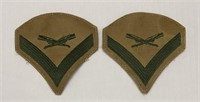 VINTAGE WWII MILITARY PATCHES MARINE GUNNERY