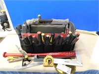 Husky tool bag c/w large qty of screwdrivers, nut