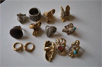13 Antique Asian Rings