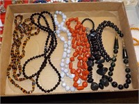 Variety of Colored Bead Necklaces