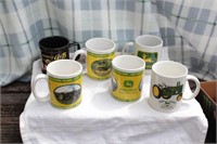 Group of 6 John Deere Collector Mugs