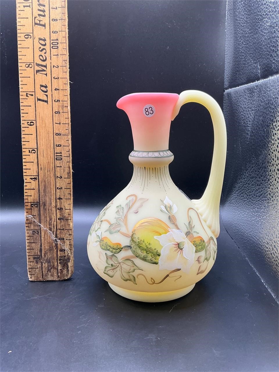 Fenton Burmese Pitcher