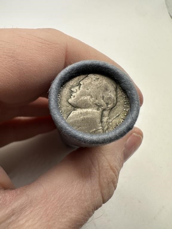 ROLL OF MIXED DATE JEFFERSON SILVER WAR NICKELS