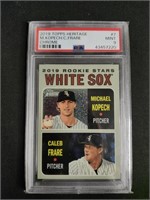 PSA Graded M. Kopech/C.Frare Baseball Card Mint 9