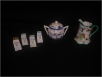 Vintage Oriental Creamer/Sugar Bowl/Salt & Pepper