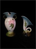 (2) Hull Pottery "Woodland" vases - Cornucopia +