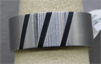 Stainless steel men's band, size 9.