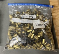 500ct .Once Fired .45 ACP Brass