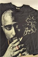 Vintage 90's Tupac Shakur Jeweled Smoking T-Shirt