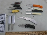 12 Knives - ( 2 Cutters Lighter Knives )