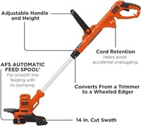 BLACK+DECKER String Trimmer with Auto Feed, Electr