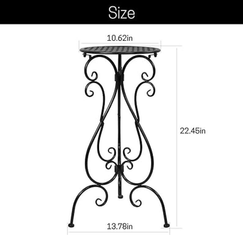 NAKUPE 22.5" Tall Plant Stand, Outdoor/Indoor Heav