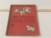 1940 Dick & Jane Think & Do book activity book