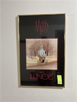 Moss Illinois Signed & Dated Art Piece