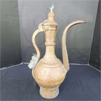 Antique Copper Middle Eastern Ottoman Pitcher