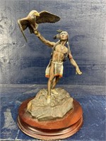 CA PARDELL BRONZE KEEPER OF EAGLES ON STAND