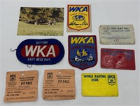 Vintage WKA World Go Karting Patches & More