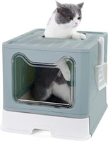 Gefryco Large Cat Litter Box, Covered Top Entry