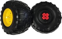 B2956  Peg Perego Rear Wheels Black 3 x 3 in.