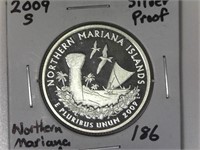 2009-S SilverMarianna Islands  Proof Quarter