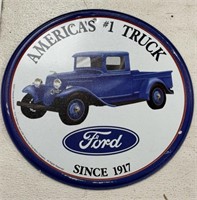 12" Ford Pickup Metal Sign