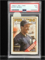 1988 Psa Certified #267 Barry Bonds O-pee-chee