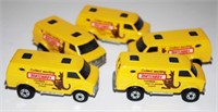 Five Matchbox Superfast No 68-C Chevy Van