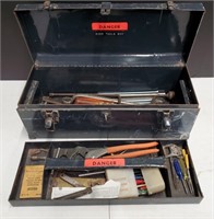Tool Box With Contents & Socket Set As-Is