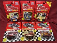 6 NIB 1:64 Scale NASCAR DIE-CAST