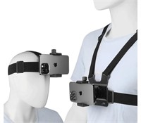 Mobile Phone Chest Harness Strap Holder Head