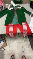 Elf Costume Deluxe Santa Cosplay Suit Christmas