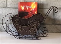 Metal Sleighs and Holiday Book