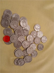 Silver Washington Quarters $10 FV