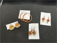 Various Halloween earrings