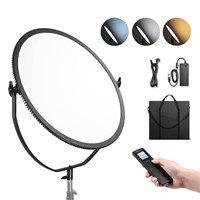 NEEWER Round Panel Video Light 2.4G & DMX Control,