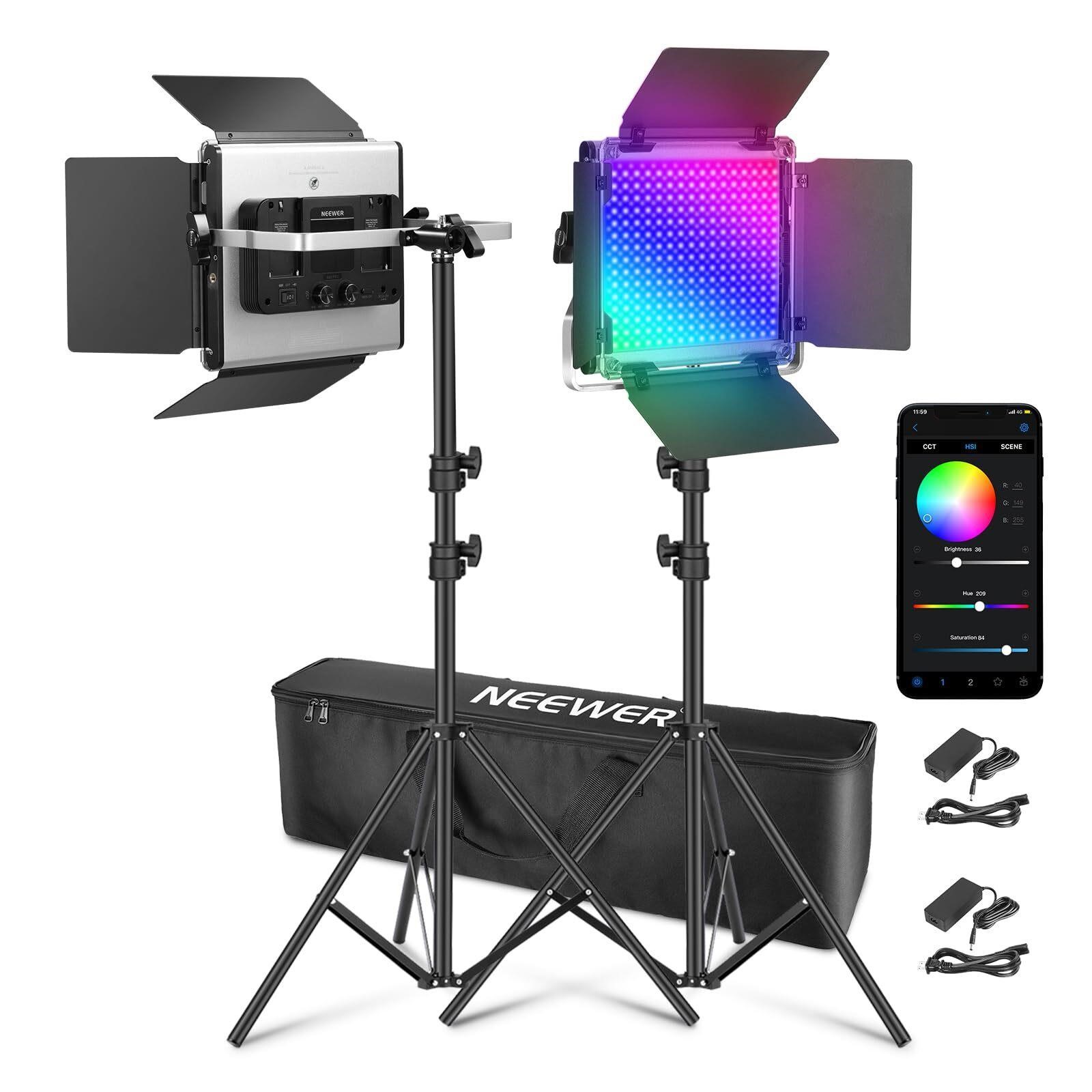 NEEWER Upgraded 660 PRO II RGB LED Video Light