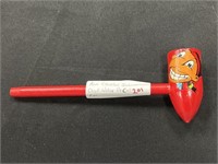 Rare Cleveland Indians Chief Wahoo Decal Pipe