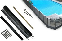 4  x 12-Feet Pool FenceDIY, Black, BOX OPENED