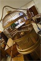 Vintage floor stand bird cage