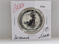 1oz .999 Silv Britannia 2 Pounds