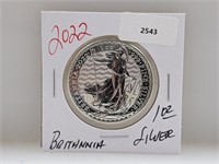 1oz .999 Silv Britannia 2 Pounds