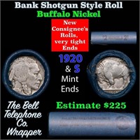 Buffalo Nickel Shotgun Roll in Old Bank Style 'Bel