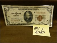 1929 Ser. $20 Nat. Currency "The Fed. Res. Bank -
