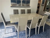 Italian Table & 8 Chairs--Near New